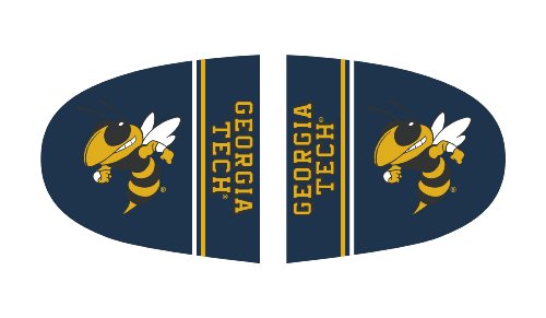 Georgia Tech Small Mirror Cover - Stylish Team Colors