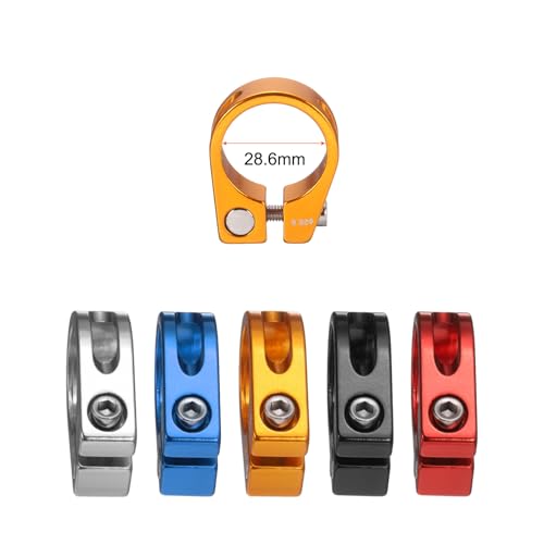Bicycle Seat Post Clamp 28.6mm Aluminum Alloy - Gold