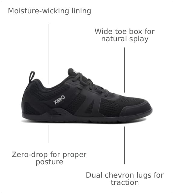 Men's Prio Neo Barefoot Training Shoes - Black, Size 10