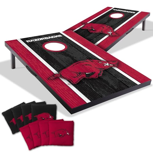 Portable Cornhole Game Set - 2' x 3' with Arkansas Razorbacks Logo