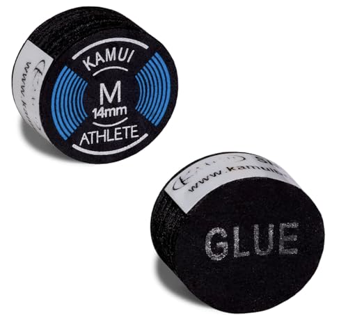 KAMUI Athlete Medium Billiard Cue Tip 14mm for Pool & Snooker