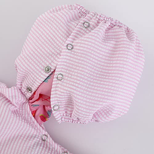Seersucker Puddle Jumper Cover for Toddlers - Pink