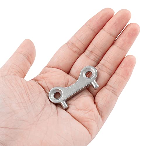 2-Pack 316 Stainless Steel Boat Deck Fill Plate Key for Fuel Water Caps