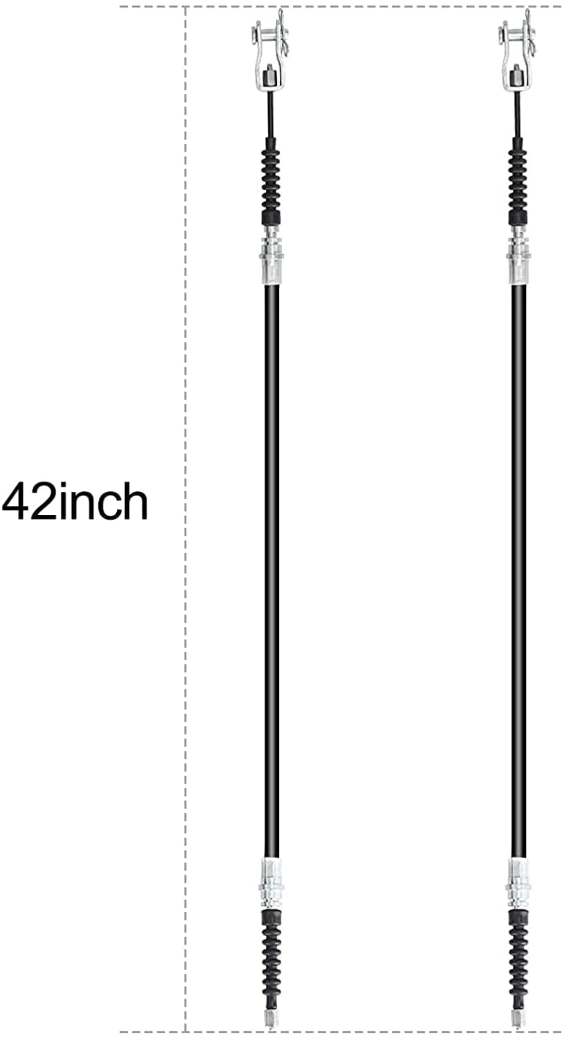 LEAPGOMAX Golf Cart Club Car DS Brake Cables fit DS G&E 2000 Up, 42 inch Drive and Passenger Side OEM 102022101, 1020221-01, 1019907