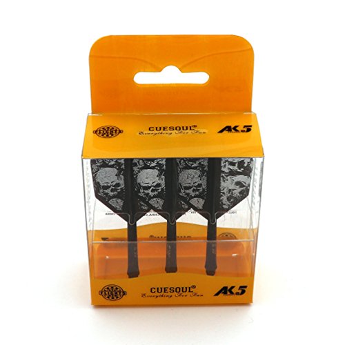 CUESOUL ROST Integrated Dart Shaft & Flight Set 21mm Big Wing Black Skull