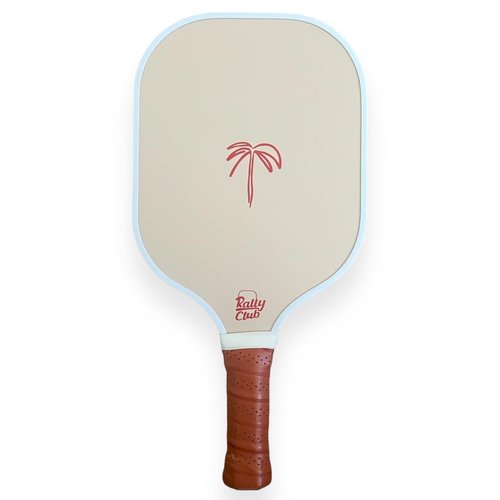 Rally Club Pickleball Paddles for Men Women | Carbon Fiber Polymer Honeycomb Composite Core | Lightweight Durable | Uniquely Designed Stylish Pickleball Set & Single Paddles (Palmer-Sand)