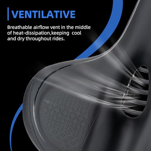 ROCKBROS Oversized Memory Foam Bike Seat Cushion for Peloton & Exercise Bikes