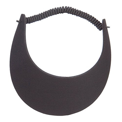 Soft Fabric Foam Visor for Women - Black, One Size Fits Most
