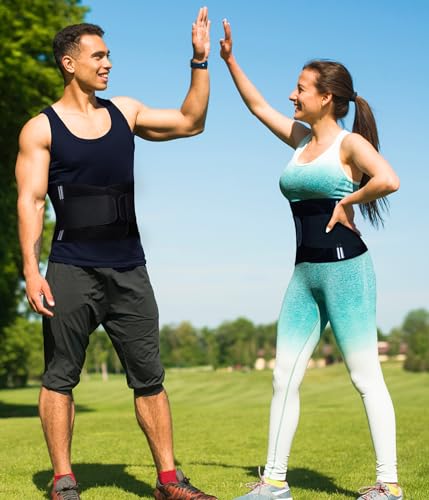 Neoprene Waist Trimmer Ab Belt - Black, X-Large