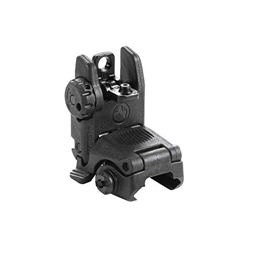 Flip-Up Backup Rear Sight - Impact Resistant Polymer - Black