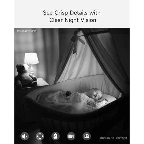 Security Camera Indoor with 32GB Card, 2.5K Baby/Dog/Pet Camera with 4X Zoom, Human/Pet/Crying Free AI Detection, 360 Pan-Tilt Motion Tracking, 4MP Night Vision, 2.4G Wi-Fi, Two-Way Audio