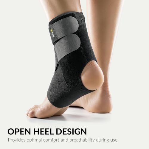 Ankle Brace for Pain Relief & Enhanced Stability - Adjustable Support for Sprains & Tendonitis (Black)