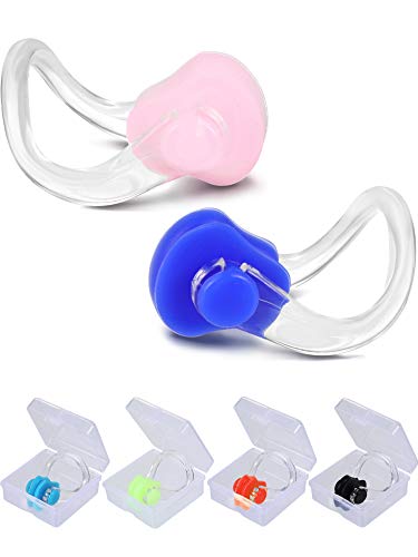 Silicone Swimming Nose Clips - 6 Pcs for Kids & Adults