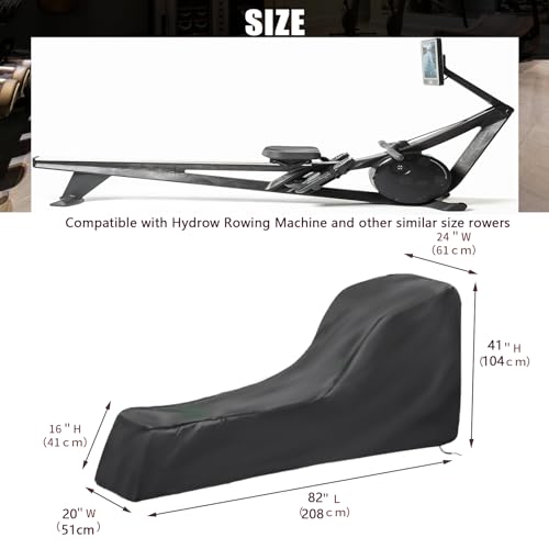 Rowing Machine Cover - Waterproof 95"L x 24"W x 40"H Protective Cover
