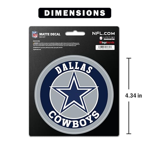Dallas Cowboys Vinyl Car Decal - 4 Inch Die-Cut Sticker