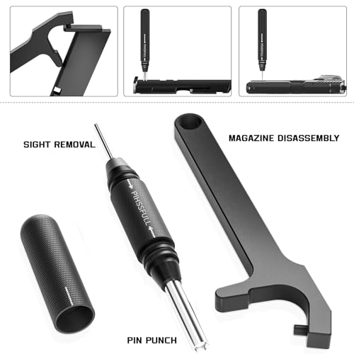 2-in-1 Glock Tool Kit - Front Sight & Magazine Disassembly Tool - Silver