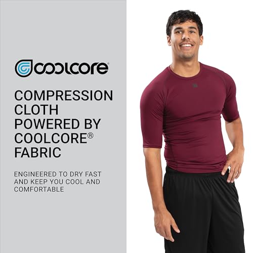 Russell Athletic Half Sleeve Compression Tee Black Large - Brand Variation