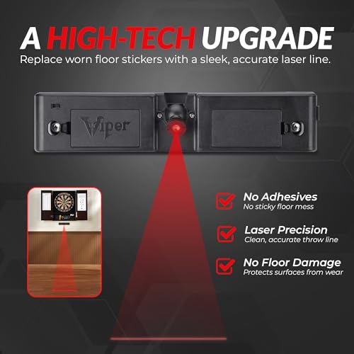 Viper Laser Throw Line Marker - Battery-Operated Oche Light - Black