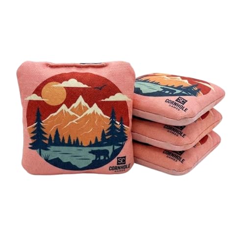 SC Cornhole Games Professional Dual Sided Cornhole Bags Forest/Nature 16 oz Regulation Tournament-Approved
