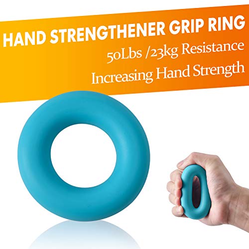 Adjustable Grip Strength Trainer 7 Pack - Blue