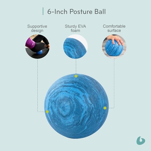 Posture Ball - 6-Inch EVA Foam Pilates Prop for Alignment