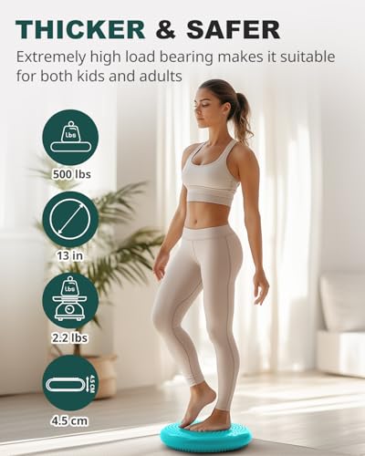 Wobble Cushion Balance Disc for Kids & Adults - Sensory Seating