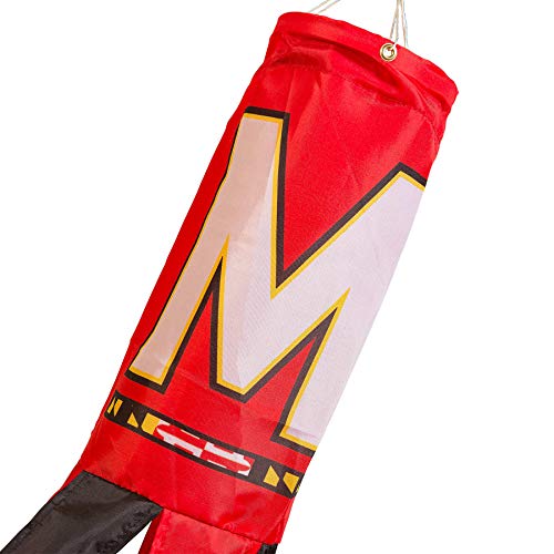 Maryland Terrapins Windsock - 40" Polyester with Team Colors
