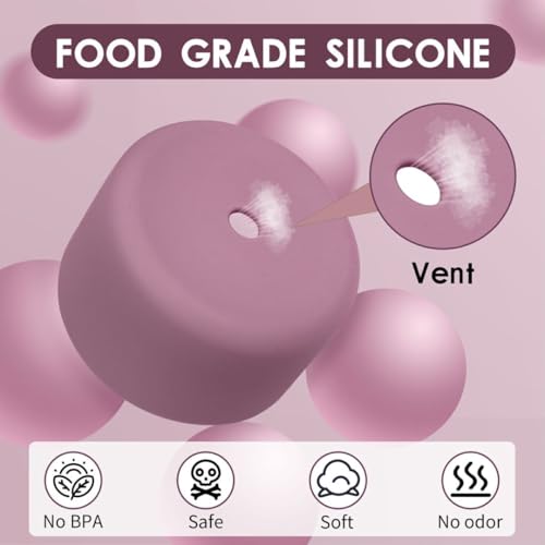 Silicone Water Bottle Boot - 2PCS Protective Sleeve for Owala 32oz - Mauve