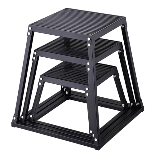 18 Inch Plyometric Jump Box - Steel Anti-Slip Fitness Platform