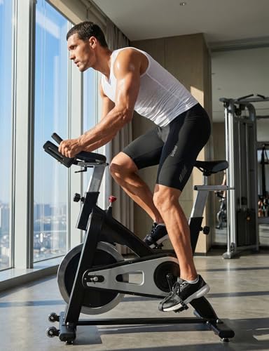 Baleaf Men’s 4D Padded Bike Shorts – X-Large, Black