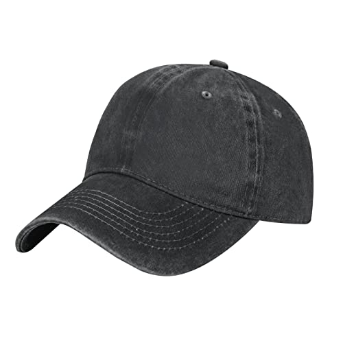 Personalized Adjustable Cotton Baseball Cap - Black
