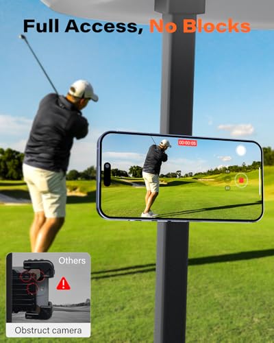 Magnetic Golf Cart Phone Holder - Iron Gray Premium Accessory