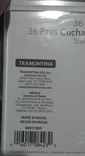 Tramontina Pro Line 72-Piece Dinnerware Set: 36 Forks + 36 Oval Soup Spoons