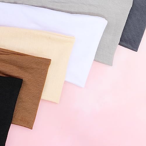 Premium Stretchy Non-Slip Headbands for Women - 6 Pack Neutral