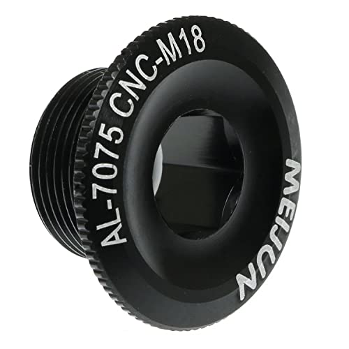 Aluminum Alloy Crankset Arm Bolt for M18 Crank - Black