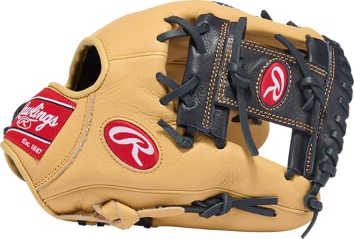 Youth Baseball Glove - Right Hand Throw - Pro I Web - Camel/Navy - 11.25"