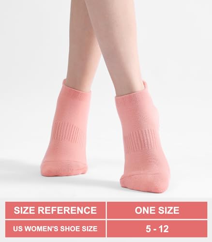 Grip Socks for Women - Non-Slip Pilates Socks, Black/Pink/Grey