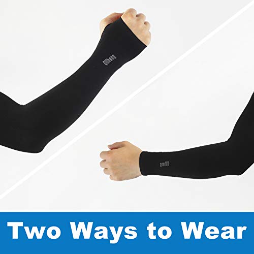 Unisex Arm Compression Sleeves with UV Sun Protection & Thumb Hole