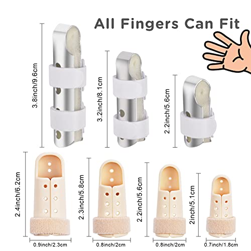 Sopito Finger Splint, 7 Pack Brace for Knuckle Immobilization