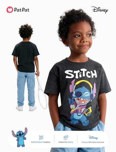 Boys Spiderman T-Shirt - Cotton Short Sleeve Tee - Black+Gray, 8-9Y