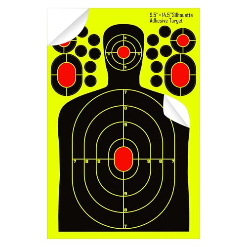 9.5x14.5 Inch Fluorescent Yellow Splatter Targets - 10 Pack