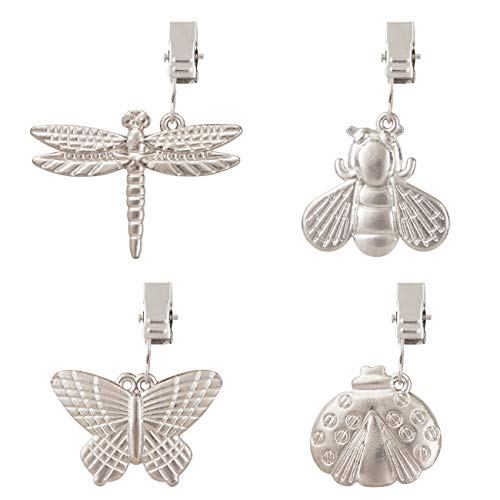Tablecloth Weights with Clips - 4PCS Butterfly, Bee, Dragonfly, Ladybird