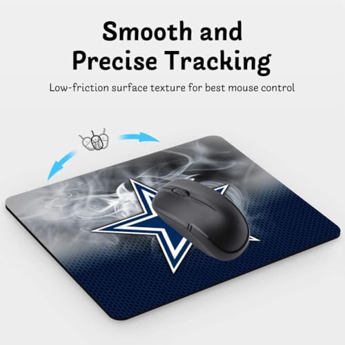 Football Sports Gaming Mouse Pad - Non-Slip Rubber Base, 9.8x8in