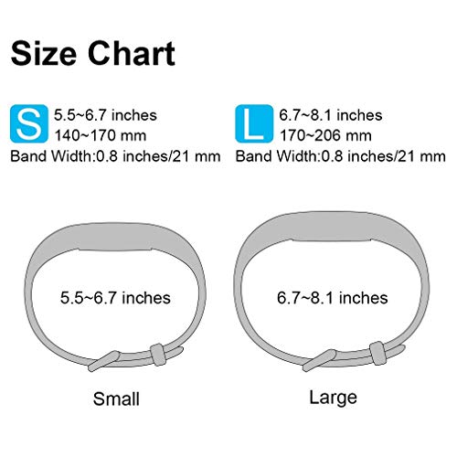 3-Pack Adjustable Replacement Bands for Fitbit Alta/Alta HR - Soft Silicone