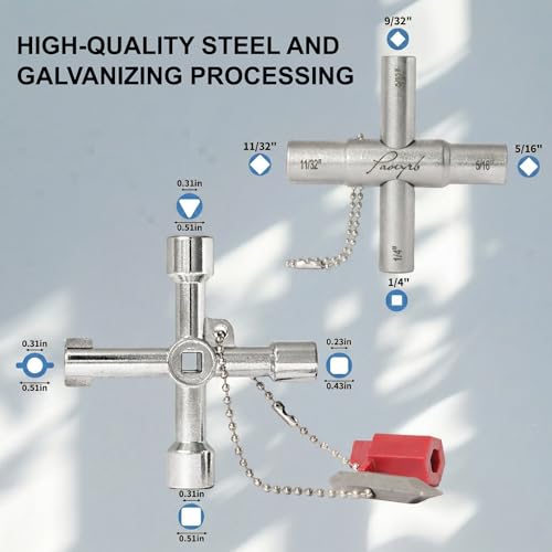 2-Pack Multi-Functional Water Key Set for Valves & Faucets