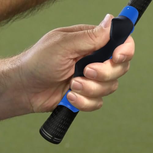 Golf Grip Trainer Attachment for Beginners - Blue