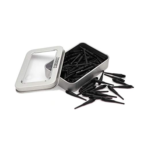 100 Pieces Soft Tip Points for Soft Tip Darts - Black