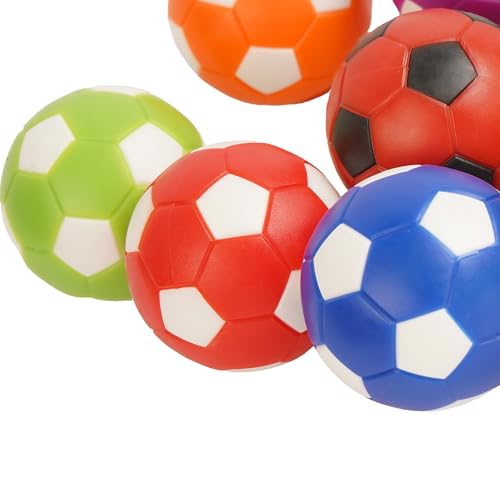 Pack of 9 Mini Foosball Balls - 1.42 Inch Multi-Color