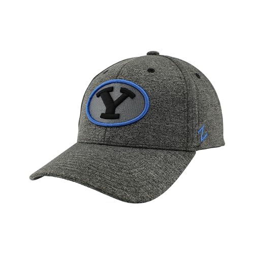 NCAA Fitted Hat - BYU Cougars - Large - Heather Gray