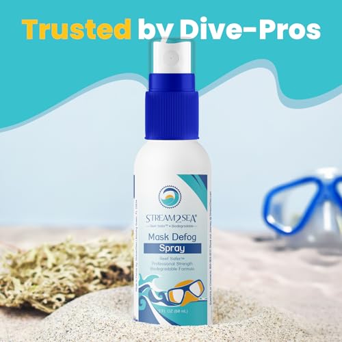 Anti-Fog Spray for Swim Goggles, Snorkel & Ski Masks - 2 Fl Oz